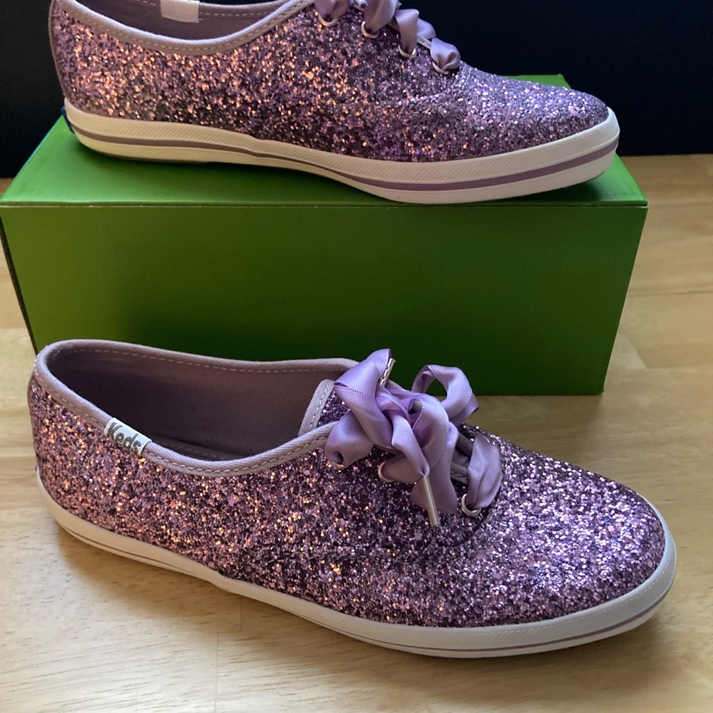 Keds Purple Glitter shoes